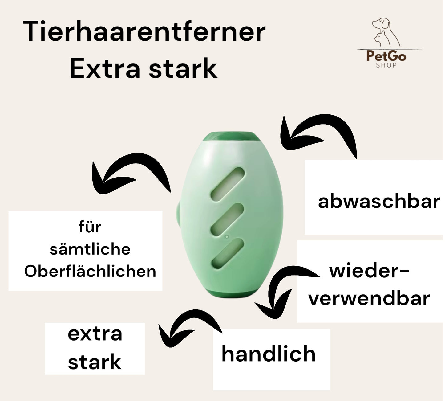 PetGo Haarentferner extra stark